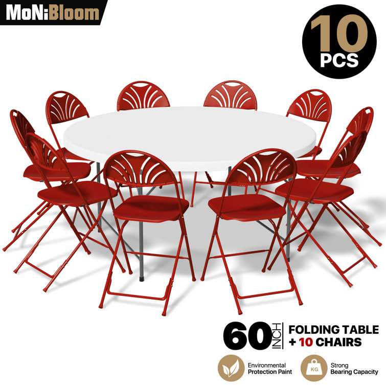 10 person round outdoor best sale dining table